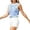 Light Blue Tank Tops, variant on Women Casual Flower Crewneck Tank Tops Summer Solid Color Sleeveless Vest Blouse For Everyday Wear Boho Female Camisole