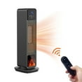 thumbnail image 3 of DAMAI Space Heater for Indoor Use, Large Room Heater with 3D Flame Effect, 1500w Electric Fireplace Heater and Fan Combo for Bedroom, Office, Garage, 3 of 9