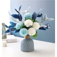 thumbnail image 3 of Flores artificiales con jarrón Arreglos florales de hortensias artificiales, 3 of 4