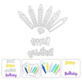 thumbnail image 3 of 2 Sets Birthday Theme Cutting Dies High-carbon Steel Stencils Embossing Template, 3 of 7