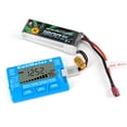thumbnail image 2 of TIELUTT Digital Battery Checker ABS RC Capacity Checker LiPo LiFe Li Ion Nicd NiMH Carpentry Clamps Set Surveyor String Line Chain Link Fence Posts 8 Feet Poles for Home with Base Post and Beam Brack, 2 of 8