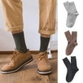 thumbnail image 1 of SPRING PARK 1 pair Men Casual Business Crew Dress Socks Cotton Middle Breathable Tube Crew Socks, 1 of 8