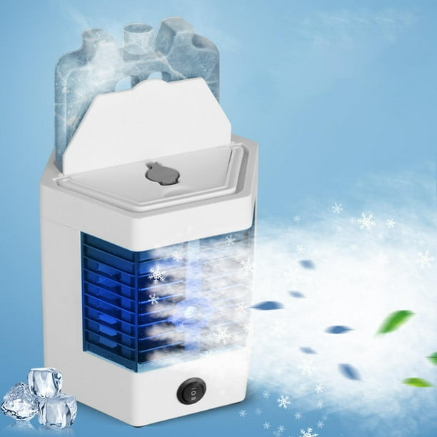 Aire acondicionado portátil, ventilador de aire acondicionado, ventilador  de refrigeración de aire con refrigeración por hielo y agua USB, enfriador  1 recipiente de agua | Walmart en línea