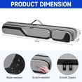 thumbnail image 4 of Funda Pool Cue Jaffzora 2x2 gris suave con correas, 4 of 7