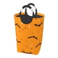 thumbnail image 1 of DouZhe 50L Rectangular Laundry Basket, Halloween Cute Bats Stars Prints Waterproof Foldable Laundry Hamper with Aluminum Handles, 1 of 6