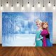 thumbnail image 1 of Fondos de Frozen para fiesta de Cumpleaños de Niños, decoraciones de fiesta de princesa Anna y Elsa, suministros para Baby Shower, foto personalizada, 1 of 4