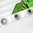 thumbnail image 3 of Erosebridal Green Garbage Truck Blackout Curtains Grey Stripe Curtains, Cartoon Trash Truck Curtains & Drapes Rubbish Car Living Room Curtains, Green Vehicel Tractor Window Curtains Lightweight, 3 of 6