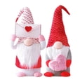 thumbnail image 3 of 1/2/3/4Pcs Valentines Day Gnomes Decorations, Handmade Valentine Gnome Decor Mr & Mrs Swedish Tomte Stuffed Gnomes Plush Doll Knomes Ornaments for Girlfriend Wife Women Home Gift, 3 of 9