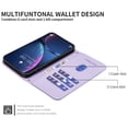 thumbnail image 5 of Compatible with iPhone 11 Wallet Case, Elegant Shoulder & Wrist Strap and PU Leather Flip Card Slots Kickstand Magnetic Closure Cell Mobile Phone Cover for iPhone 11, Purple, 5 of 12