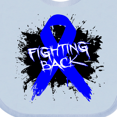 thumbnail image 4 of Inktastic Colon Cancer Fighting Back Boys or Girls Baby Bib, 4 of 4