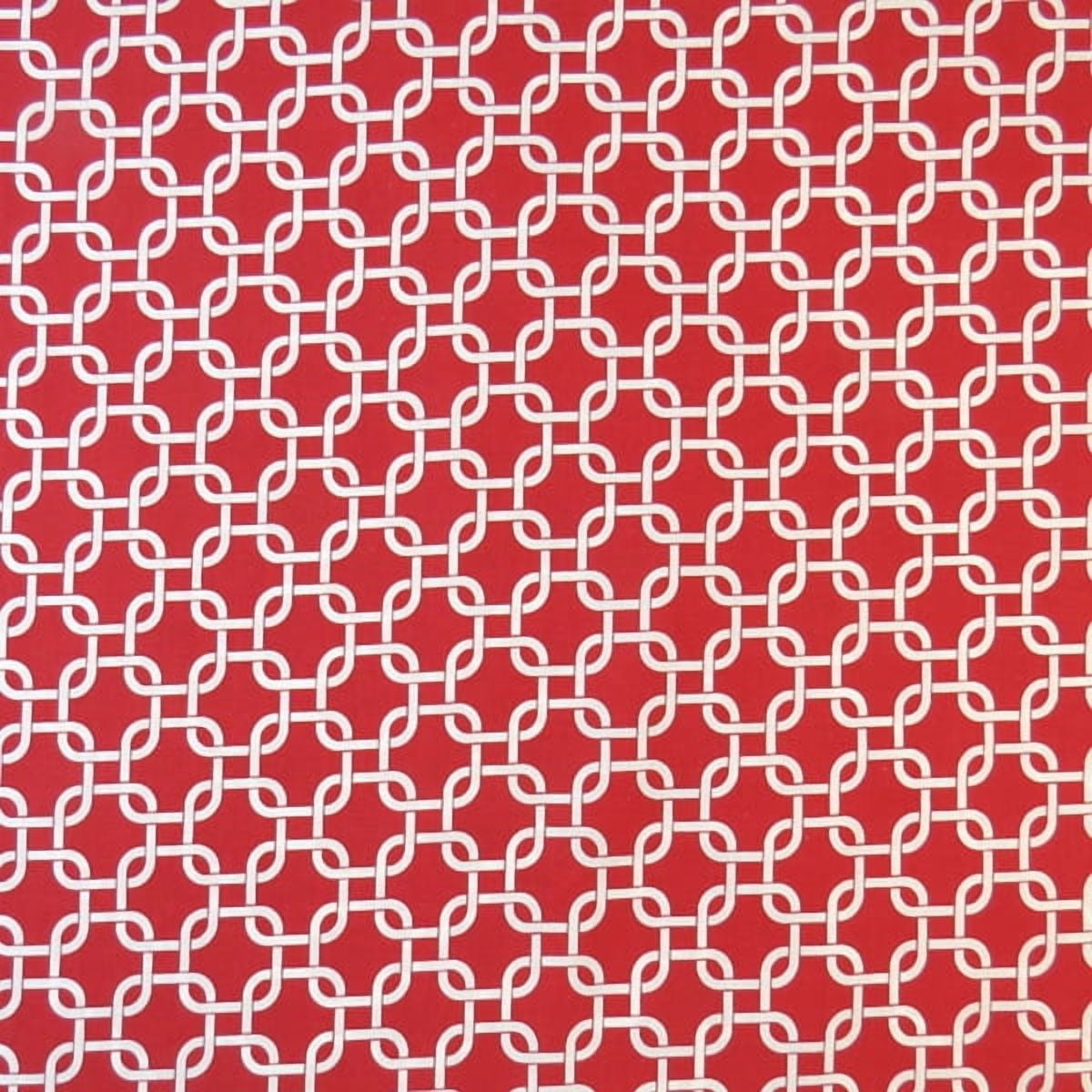 SheetWorld Fitted 100% Cotton Percale Pack N Play Sheet 29 x 42, Red Links