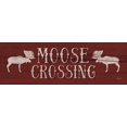 thumbnail image 2 of Rader, Lauren 18x9 White Modern Wood Framed Museum Art Print Titled - Moose Crossing, 2 of 4