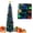 Green, variant on 5Ft Pop Up Christmas Tree,Collapsible Christmas Tree with Star Topper & LED,Color Artificial Tinsel Pencil Xmas Trees for Indoor Home Office Party Christmas Decorations (Green)