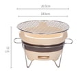 thumbnail image 7 of FashionCha Small Charcoal Grill Camping Stove BBQ Grill Multipurpose Pottery Barbecue Stove Style D, 7 of 7