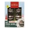 Maud Borup Milk Chocolate Hot Cocoa Bombs with Mini Marshmallows, 4 Pack, 3.5 oz, Seasonal Holiday Treat & Gift