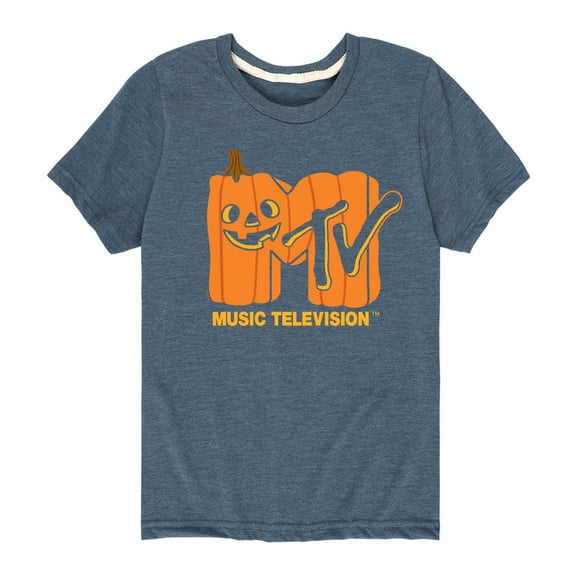 MTV - Logo Jack O Lantern - Toddler & Youth Short Sleeve Graphic T-Shirt