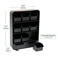 thumbnail image 4 of Mind Reader Tea Bag Organizer, Tea Station Organizer, Countertop Storage, Plastic, Black, 4 of 8