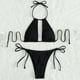 thumbnail image 3 of Trajes de baño tankini para mujer Trajes de baño de dos piezas con tirantes ajustables y espalda descubierta de color liso para mujer Trajes de baño para mujer Trajes de baño tankini para mujer, 3 of 4