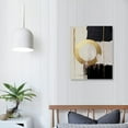 thumbnail image 3 of ARISTURING Neutral Wall Art Black and Beige Poster Gold Foil Canvas Painting Geometric Abstract Art Print Black and Beige Canvas Wall Art Black and Gold Abstract Poster Extra Abstract Wall Art, 3 of 4
