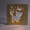 thumbnail image 4 of Wooden 3D Lamp, Night Light Lamp Easy To Use Soft LED Light  For Decor, 4 of 8