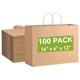 thumbnail image 1 of Bolsas de regalo Kraft Brothersbox de papel marrón, tamaño grande, 100 unidades, 40 x 15 x 30 cm, 1 of 9