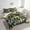 Black Green, variant on Erosebridal Kawaii Cat Bedding Twin Size, Cute Kitten Bed in a Bag Twin size, Jungle Flower Reversible Bed Set, Microfiber Bedroom Decorative, 7pcs