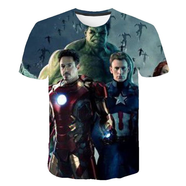 Camiseta de Hulk para niños, camiseta de verano de dibujos animados para niñas, ropa para niños, camisetas de manga corta de Marvel, ropa para niños para Teens3T zhangyuxiang CONDUJO