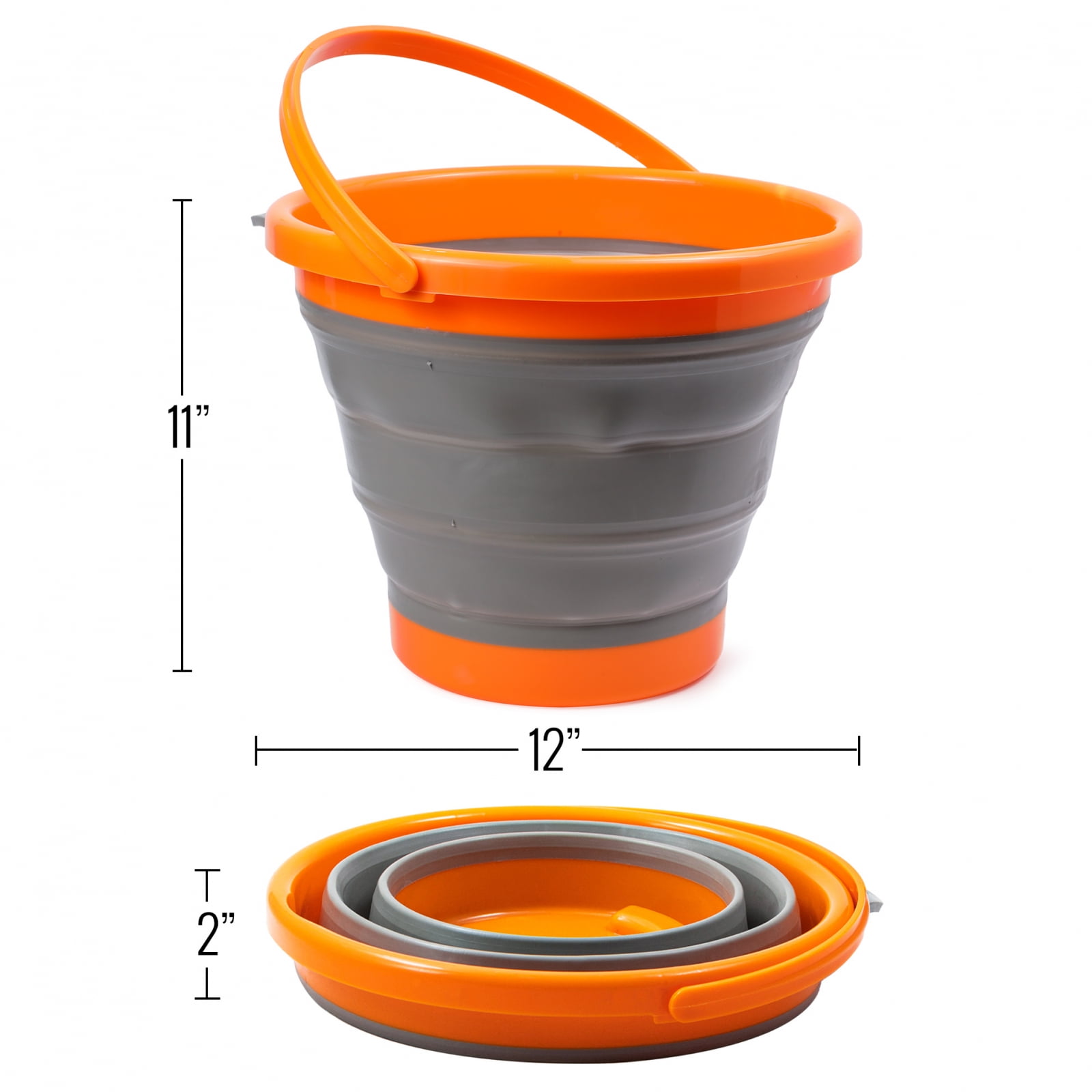 10L Collapsible Bucket with Collapsible Stand for Gold Prospecting, Gem  Hunting, and Gardening