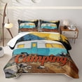 thumbnail image 2 of Erosebridal Kids Camping Themed Twin Quilt Set,Rustic Country Adventure Twin Coverlet Set For Boys,2-Piece, 2 of 7