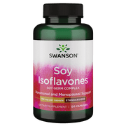 Swanson Soy Isoflavones - Natural Menopause Supplements for Women - Promotes Bone Health and Cardiovascular Maintenance - Premium Source of Soy Nutrition - (120 Capsules, 750mg Each)