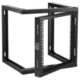 thumbnail image 1 of 9U Wall Mount Rack 150 lbs/68.04 kg Open Frame Server Network Rack Black, 1 of 6