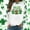Shirts-757White, variant on LEKWK Womens Graphic T Shirts Leopard Plaid Paw Prints Round Neck Long Sleeve St Patricks Day Shirt Dog Mom Puppy Raglan Top
