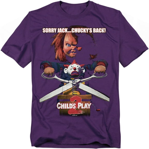Childs Play 2 T-Shirt Chuckys Back Unisex Graphic Tee For Men & Women