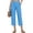 Blue -AG08, variant on Capri Pants for Women Summer Casual Straight Leg Cropped Pants High Waist Stretch Capris for Golf Athletic Daily Wear Navy S