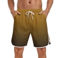thumbnail image 3 of PNTUTB Fashionable Shorts for Men Casual Shorts Gradient Elastic Waistband Drawstring Lining Quick-Dry Fabric Loose Comfortable Beach Shorts with Pockets, 3 of 7