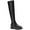 Black, variant on Sun + Stone Womens Jacksonn Faux Suede Lug Sole Over-The-Knee Boots