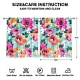 thumbnail image 2 of Natural Floral Printed Curtains 52x63 Inch Rod Pocket Blackout Drapes 2 Panels for Bedroom and Light Control, 2 of 2