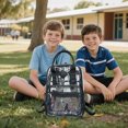 thumbnail image 2 of Kids Transparent Backpack Lightweight School Bookbag Large Capacity Durable Shoulder Bag For Stadium Outdoor Activities, 2 of 5