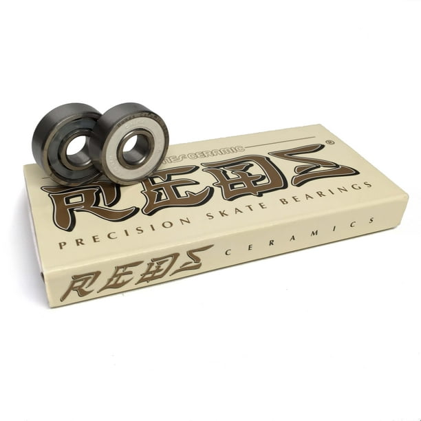 Bones Bearings 8mm Bones Super REDS Ceramic Skateboard Bearings (8