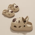 thumbnail image 7 of Lusa Kids Cute Capibala Cool Slippers with Holes Design Summer Indoor Outdoor Thick-Soled Non- Sandals for Boys and Girls Lightweight Breathable Cool Shoes Khaki 11-12 Years, 7 of 7
