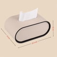 thumbnail image 2 of Light Luxury Coffee Table Leather Tissue Box Cover Bedroom High-end Napkin Facial Dispenser, 2 of 5