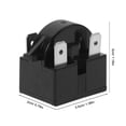 thumbnail image 3 of OUNONA 2-Pack Refrigerator Overload Protector with Black Plastic and Metal, Easy to Install Replacement Start Relay, 3 of 7