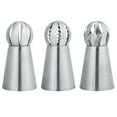 thumbnail image 2 of Russian Piping Tips, 3PCS Cake Decorating Tips Stainless Steel Flower Icing Tips Ball Frosting Tips Nozzles for Cake Cupcake Pastry Decoration, 2 of 8