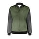 thumbnail image 4 of Chaquetas y abrigos casuales sin capucha de manga larga para mujer Sudadera holgada de manga larga con cremallera Chaqueta informal de béisbol de punto grueso Chaqueta de poliéster para mujer, 4 of 5