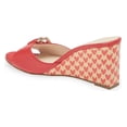 thumbnail image 2 of Cecelia New York Donna Wedge Sandals Slip On Open Toe Wrapped Heel Open Toe Mule (Red Heart, 7), 2 of 6