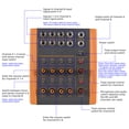 thumbnail image 1 of Mixing 8-Channel Mixing Console Ultra Low Noise 8 Channels Line Stereo Mixer Mono/Stereo Switching Compact Digital Audio Mixer for Guitar Bass, 1 of 7