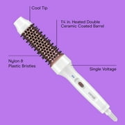 Conair Double Ceramic Curling Thermal Brush, 1 ¼”, LED Indicator, Rose Gold, 1 Count