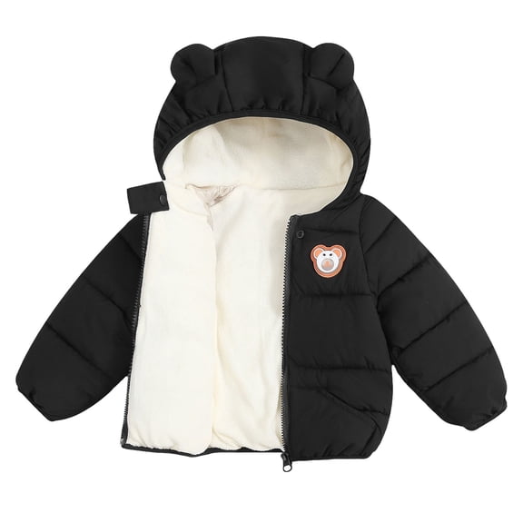 LNMQLPDBS Baby Boy Jacket 0-3 Months Girls Long Sleeve Tops Size 10-12 Hoodies Boys 10-12 Lil Sister Newborn Outfit Toddler Boy Clothes 4t Clothes, Black 3-4 Years