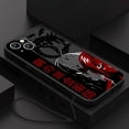 thumbnail image 3 of Funda de teléfono Fullmetal Alchemist Edward para Apple iPhone, 15, 14, 13, 12, 11 Pro Max Plus, 8, 7, SE, funda líquida con Capa de cuerda izquierda, 3 of 5
