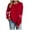 A03-Red, variant on Godom Sweatshirt for Women Pink Ribbon Sweatshirts Long Sleeve Hoodies Pullover Tops